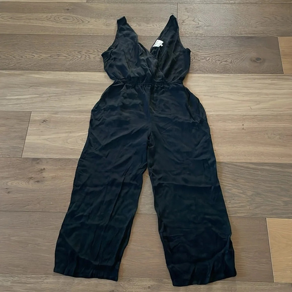 Revolve Privacy Please Ganzel Plunge Neck Sleeveless Black Jumpsuit Size Medium - Picture 5 of 13